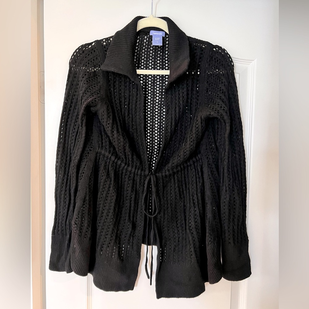 Maternity cardigan, black size medium